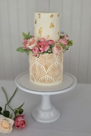 An Elegant Two-Tier Cake