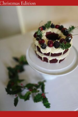 Donut-Styled Christmas Red Velvet Delight