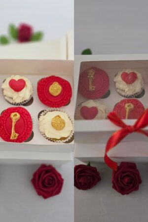 Key To My Heart Cupcakes